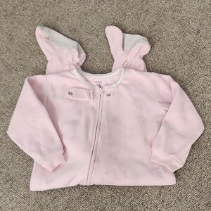 Carter's Light Pink Bunny Ear Hoodie